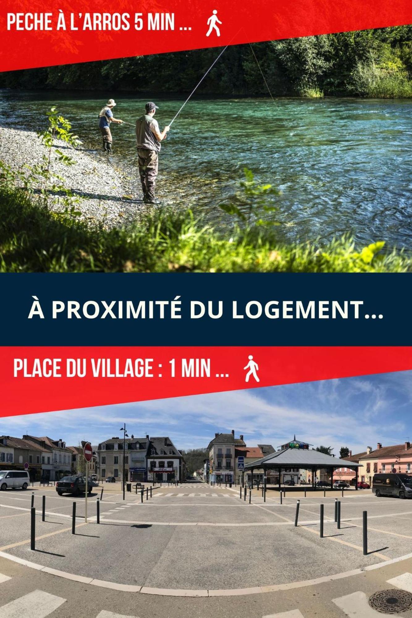 Logements Un Coin De Bigorre - La Pyreneenne - 130M2 - Canal Plus, Netflix, Rmc Sport - Wifi Fibre - Village Campagne Tournay 외부 사진